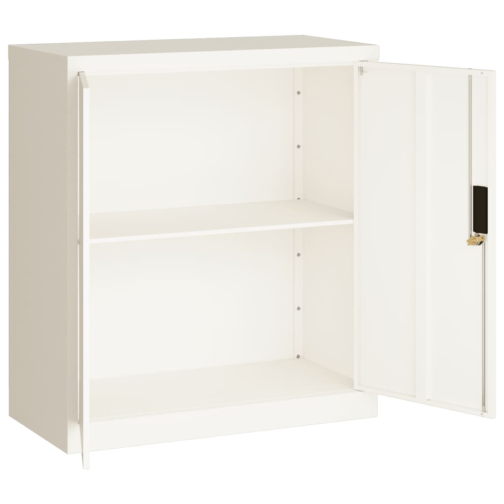 Archiefkast 79x40x90 cm staal wit - AllerleiShop