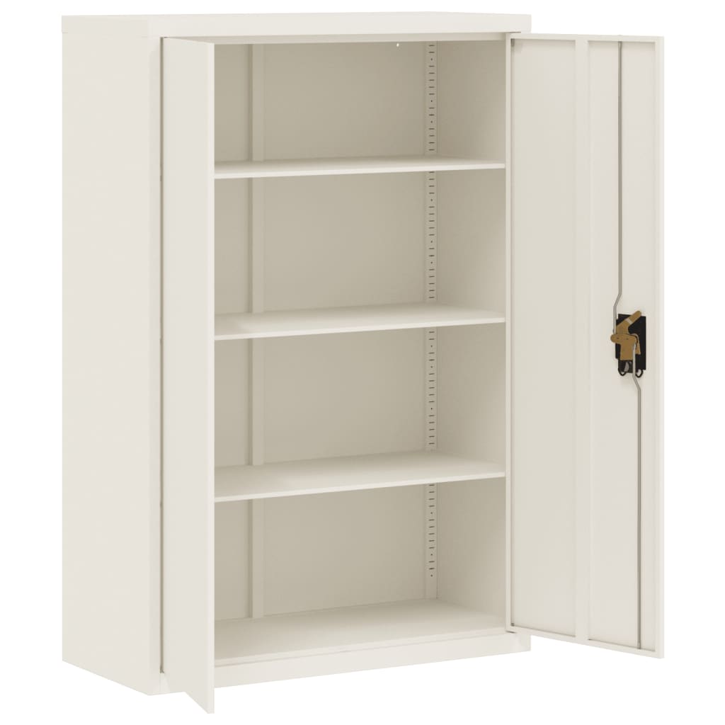 Archiefkast 90x40x140 cm staal wit - AllerleiShop