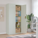 Archiefkast 90x40x180 cm staal lichtgrijs - AllerleiShop