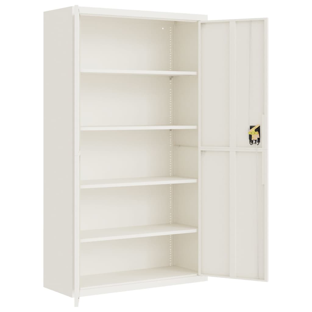 Archiefkast 105x40x180 cm staal wit - AllerleiShop