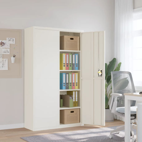 Archiefkast 105x40x180 cm staal wit - AllerleiShop