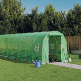 Tuinkas met stalen frame 16 m² 8x2x2 m groen