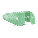 Tuinkas met stalen frame 36 m² 12x3x2 m groen