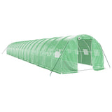 Tuinkas met stalen frame 54 m² 18x3x2 m groen