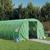 Tuinkas met stalen frame 54 m² 18x3x2 m groen