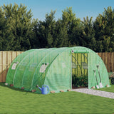 Tuinkas met stalen frame 16 m² 4x4x2 m groen