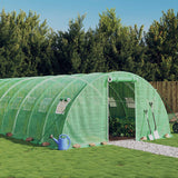 Tuinkas met stalen frame 24 m² 6x4x2 m groen