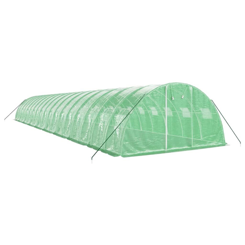 Tuinkas met stalen frame 72 m² 18x4x2 m groen