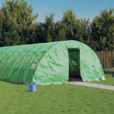 Tuinkas met stalen frame 70 m² 14x5x2,3 m groen