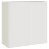 Archiefkast 90x40x130 cm staal wit