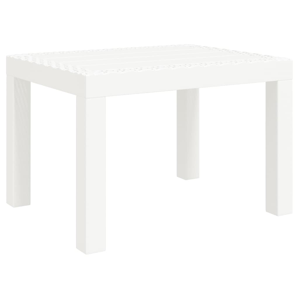 Tuintafel 59x47x40 cm PP wit - AllerleiShop