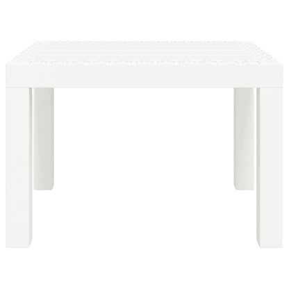 Tuintafel 59x47x40 cm PP wit - AllerleiShop