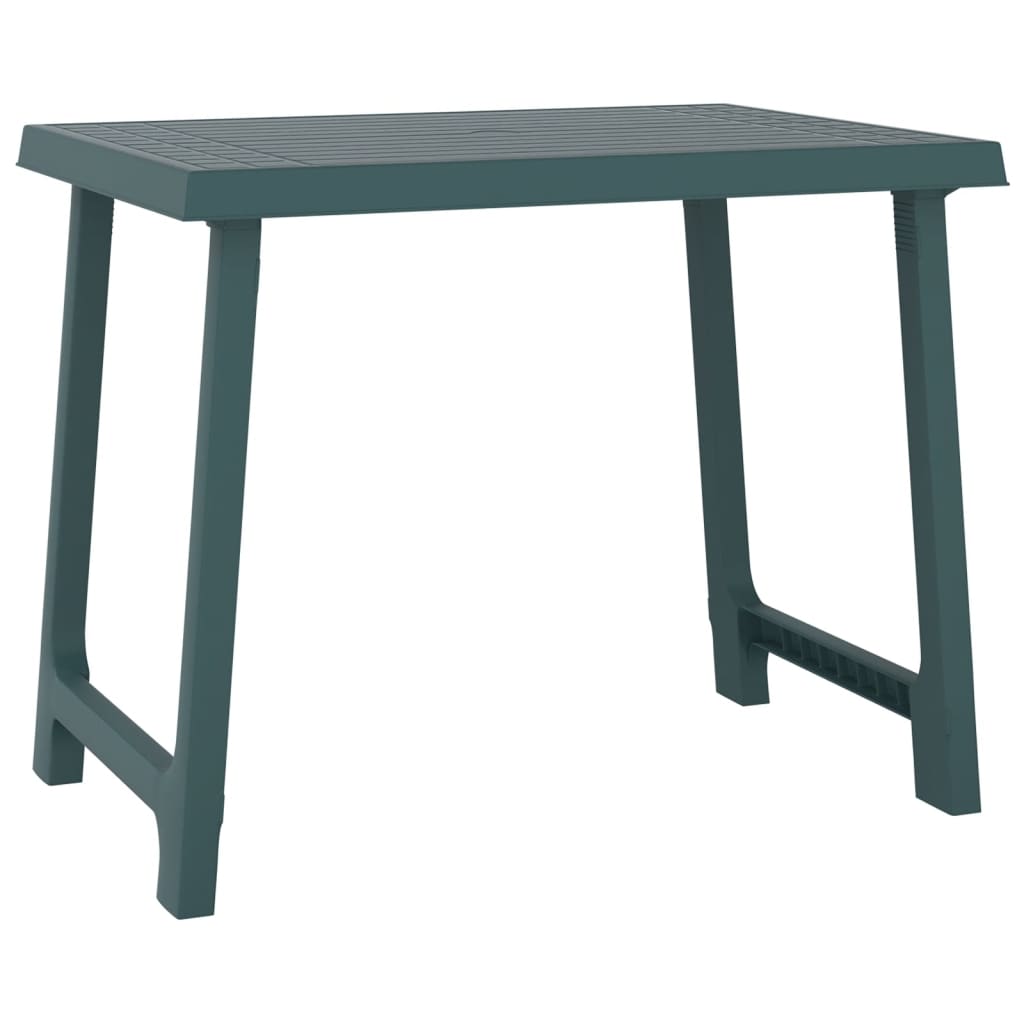 Campingtafel hout-look 79x56x64 cm PP groen - AllerleiShop