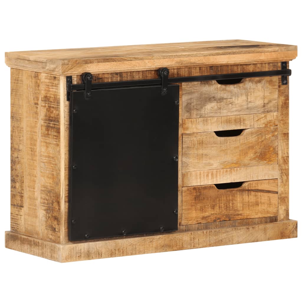 Dressoir 80x30x55 cm massief ruw mangohout - AllerleiShop