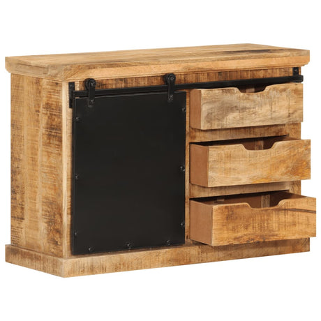 Dressoir 80x30x55 cm massief ruw mangohout - AllerleiShop