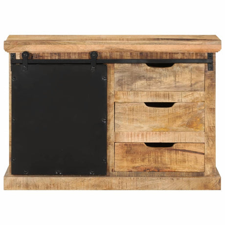 Dressoir 80x30x55 cm massief ruw mangohout - AllerleiShop