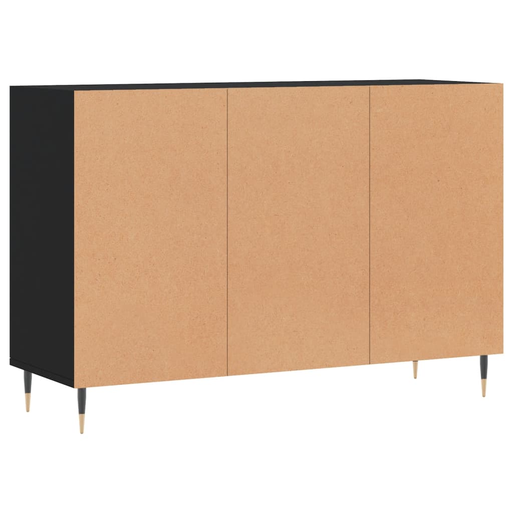 Dressoir 103,5x35x70 cm bewerkt hout zwart - AllerleiShop