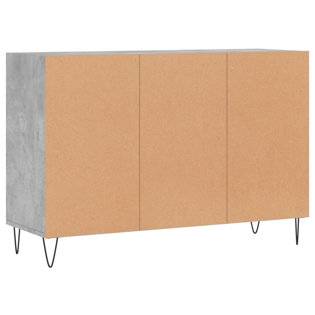 Dressoir 103,5x35x70 cm bewerkt hout betongrijs - AllerleiShop