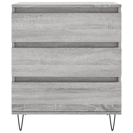 Dressoir 60x35x70 cm bewerkt hout grijs sonoma eikenkleurig - AllerleiShop