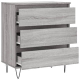 Dressoir 60x35x70 cm bewerkt hout grijs sonoma eikenkleurig - AllerleiShop