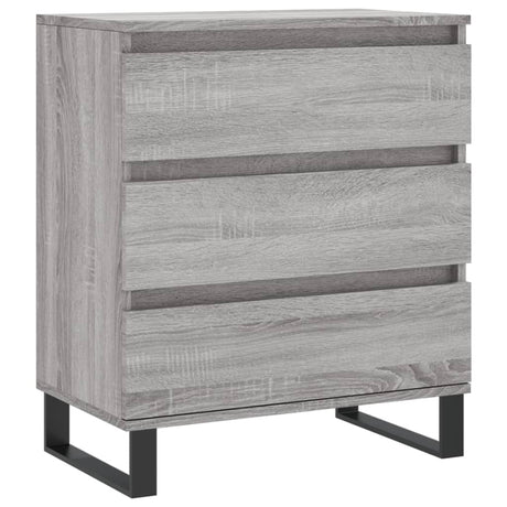 Dressoir 60x35x70 cm bewerkt hout grijs sonoma eikenkleurig - AllerleiShop