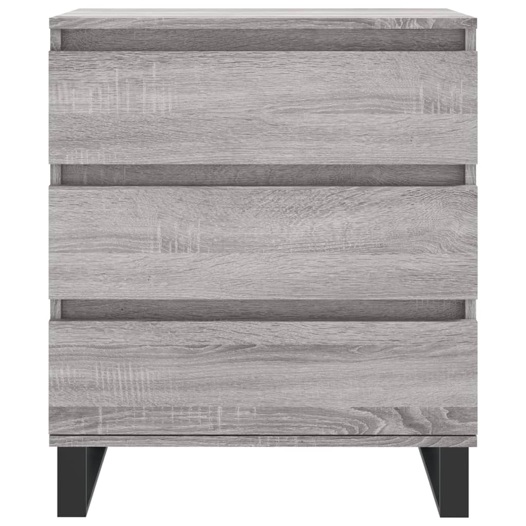 Dressoir 60x35x70 cm bewerkt hout grijs sonoma eikenkleurig - AllerleiShop