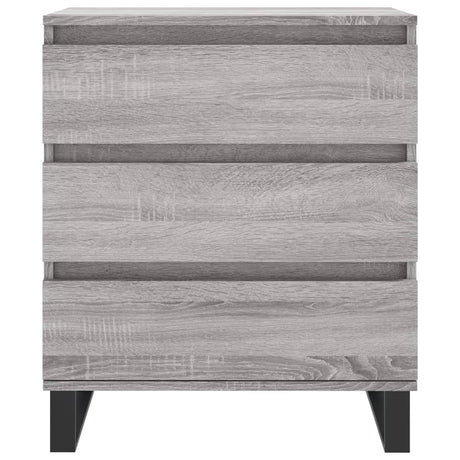 Dressoir 60x35x70 cm bewerkt hout grijs sonoma eikenkleurig - AllerleiShop