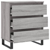 Dressoir 60x35x70 cm bewerkt hout grijs sonoma eikenkleurig - AllerleiShop