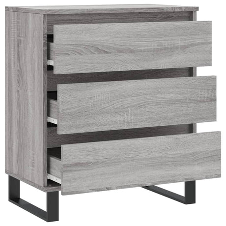 Dressoir 60x35x70 cm bewerkt hout grijs sonoma eikenkleurig - AllerleiShop