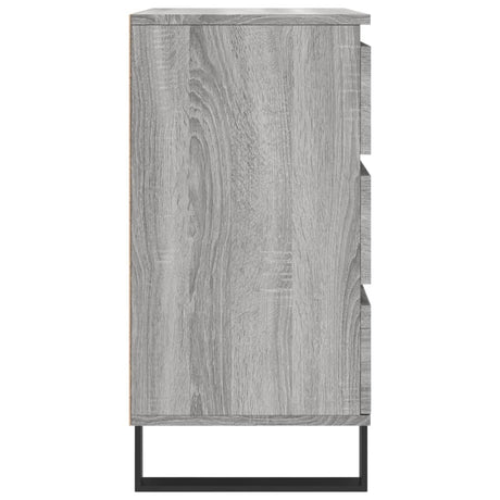 Dressoir 60x35x70 cm bewerkt hout grijs sonoma eikenkleurig - AllerleiShop