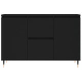 Dressoir 104x35x70 cm bewerkt hout zwart - AllerleiShop