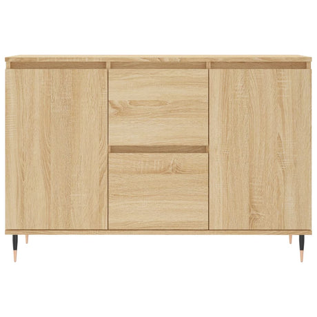 Dressoir 104x35x70 cm bewerkt hout sonoma eikenkleurig - AllerleiShop