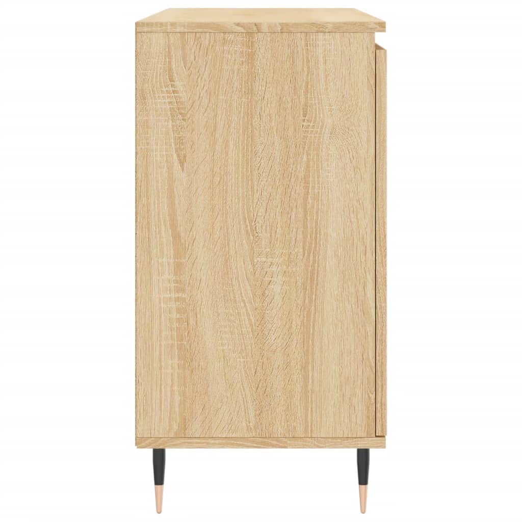 Dressoir 104x35x70 cm bewerkt hout sonoma eikenkleurig - AllerleiShop