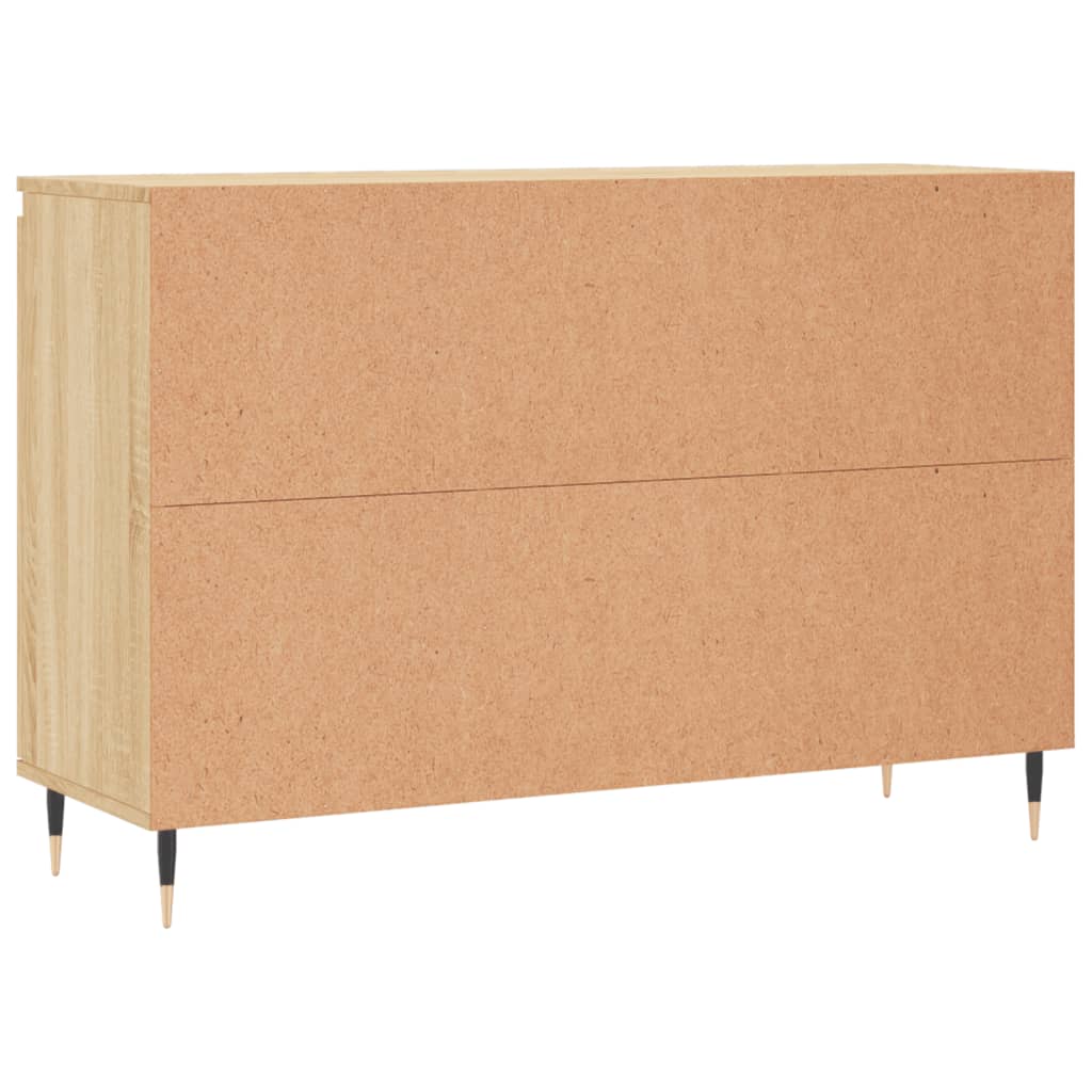 Dressoir 104x35x70 cm bewerkt hout sonoma eikenkleurig - AllerleiShop