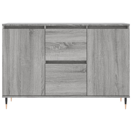 Dressoir 104x35x70 cm bewerkt hout grijs sonoma eikenkleurig - AllerleiShop