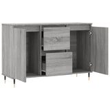 Dressoir 104x35x70 cm bewerkt hout grijs sonoma eikenkleurig - AllerleiShop