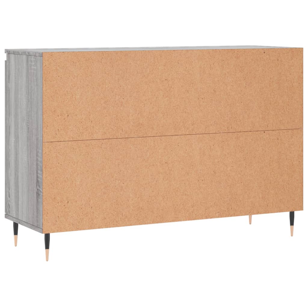 Dressoir 104x35x70 cm bewerkt hout grijs sonoma eikenkleurig - AllerleiShop