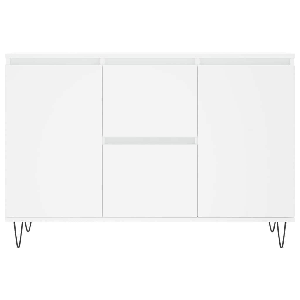 Dressoir 104x35x70 cm bewerkt hout wit - AllerleiShop