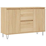 Dressoir 104x35x70 cm bewerkt hout sonoma eikenkleurig - AllerleiShop