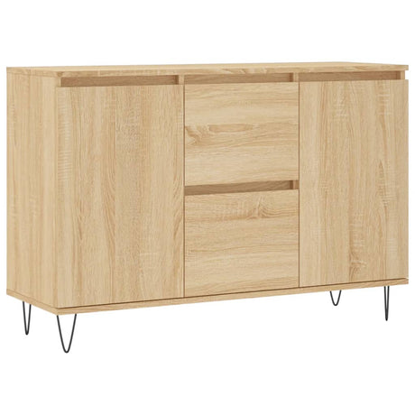 Dressoir 104x35x70 cm bewerkt hout sonoma eikenkleurig - AllerleiShop