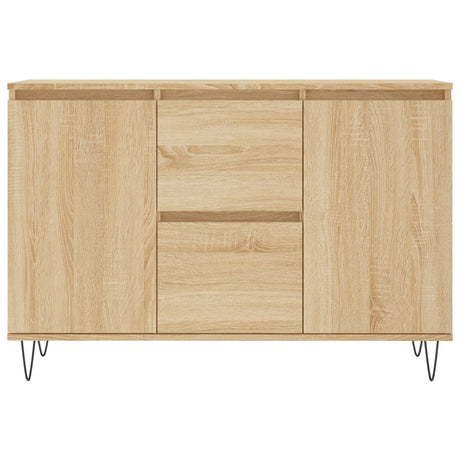 Dressoir 104x35x70 cm bewerkt hout sonoma eikenkleurig - AllerleiShop