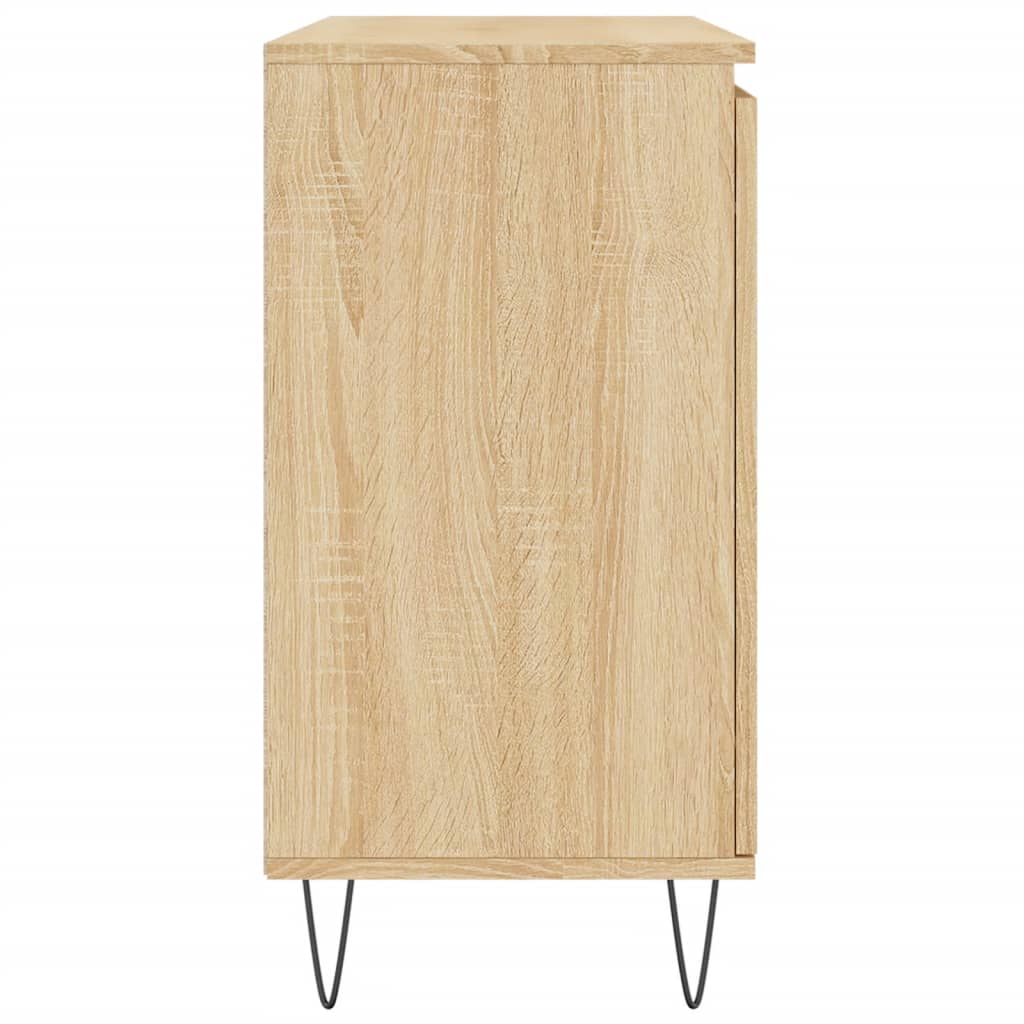 Dressoir 104x35x70 cm bewerkt hout sonoma eikenkleurig - AllerleiShop