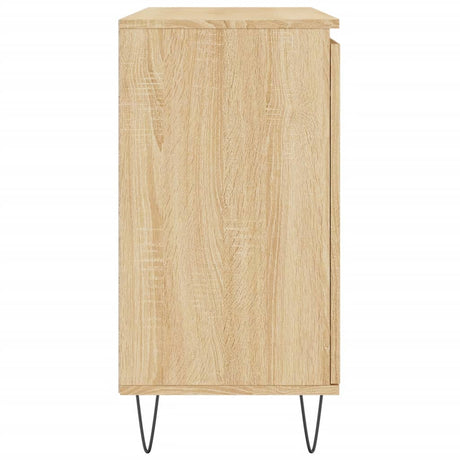 Dressoir 104x35x70 cm bewerkt hout sonoma eikenkleurig - AllerleiShop