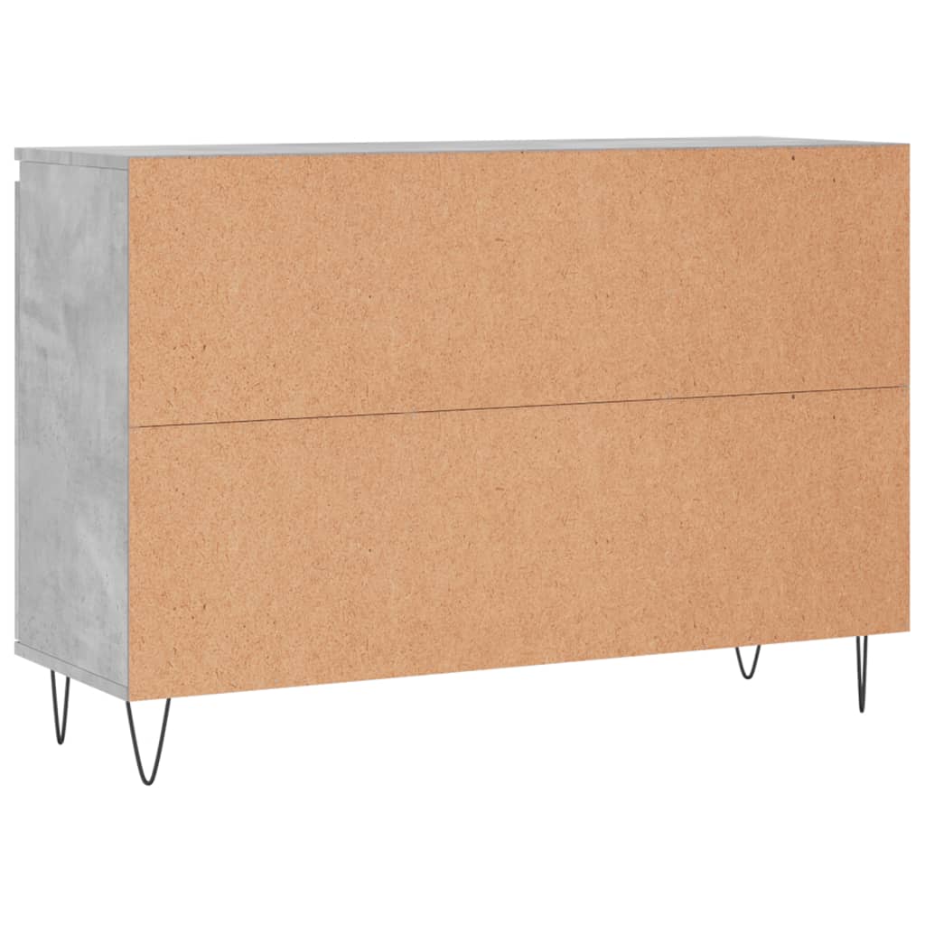 Dressoir 104x35x70 cm bewerkt hout betongrijs - AllerleiShop