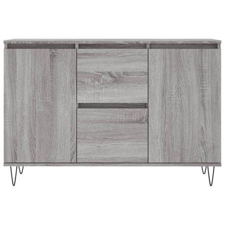 Dressoir 104x35x70 cm bewerkt hout grijs sonoma eikenkleurig - AllerleiShop