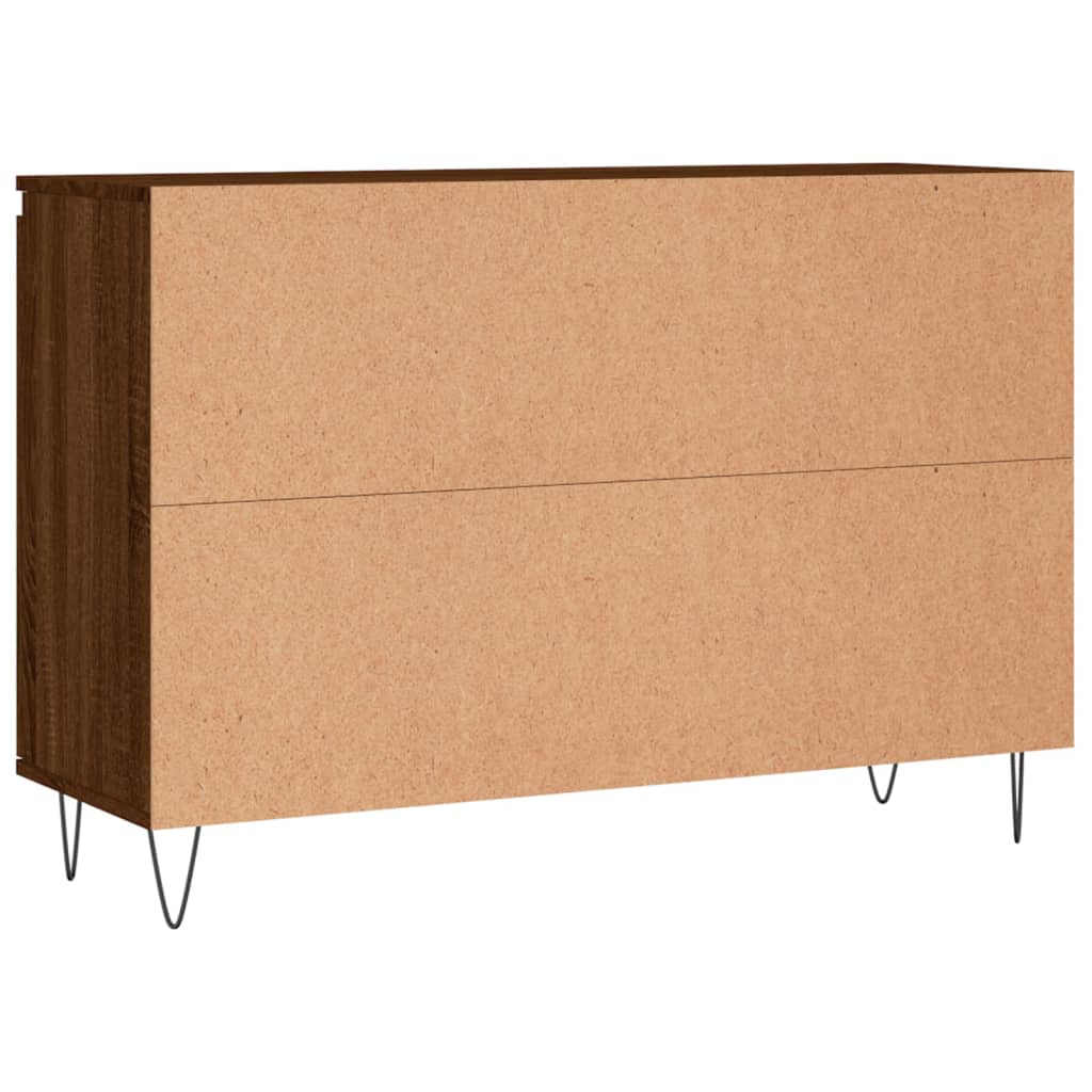 Dressoir 104x35x70 cm bewerkt hout bruin eikenkleur - AllerleiShop