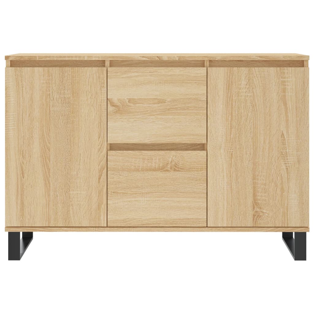 Dressoir 104x35x70 cm bewerkt hout sonoma eikenkleurig - AllerleiShop