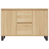 Dressoir 104x35x70 cm bewerkt hout sonoma eikenkleurig - AllerleiShop