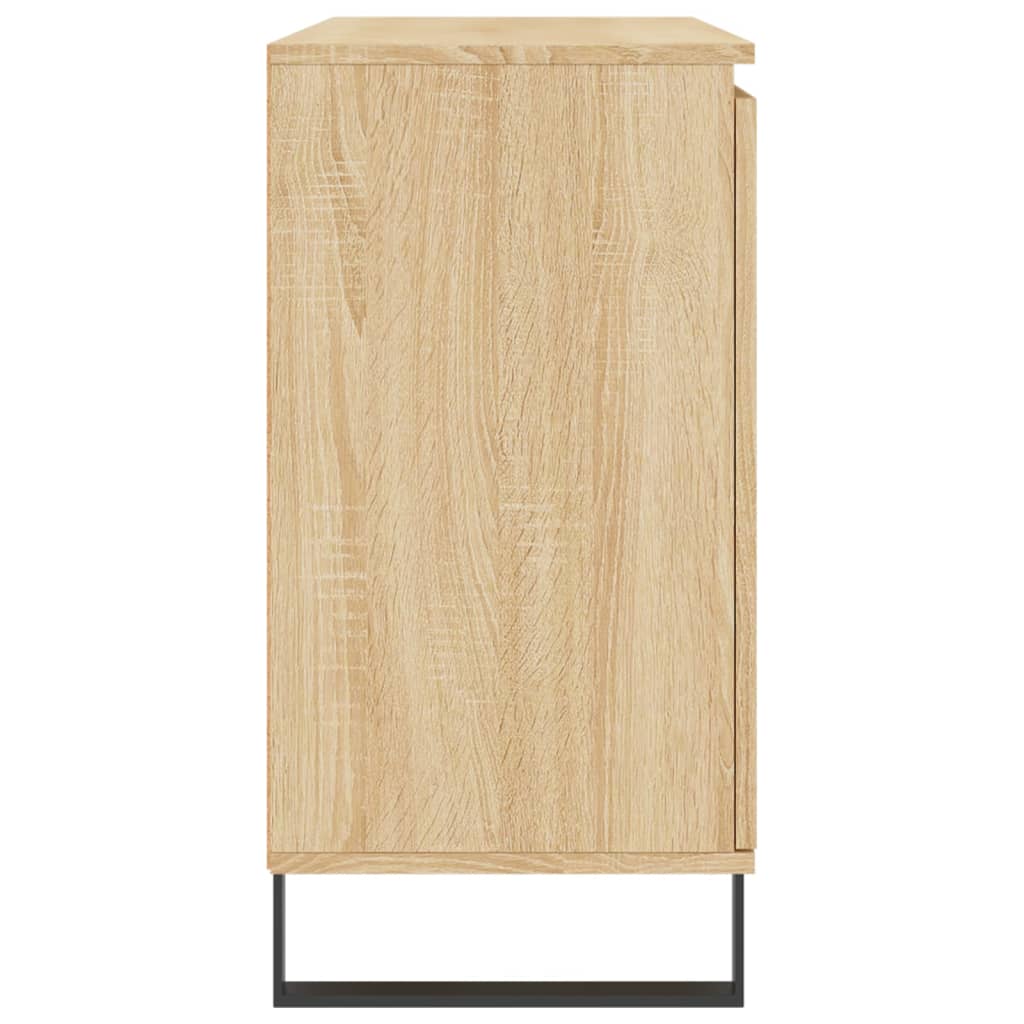 Dressoir 104x35x70 cm bewerkt hout sonoma eikenkleurig - AllerleiShop