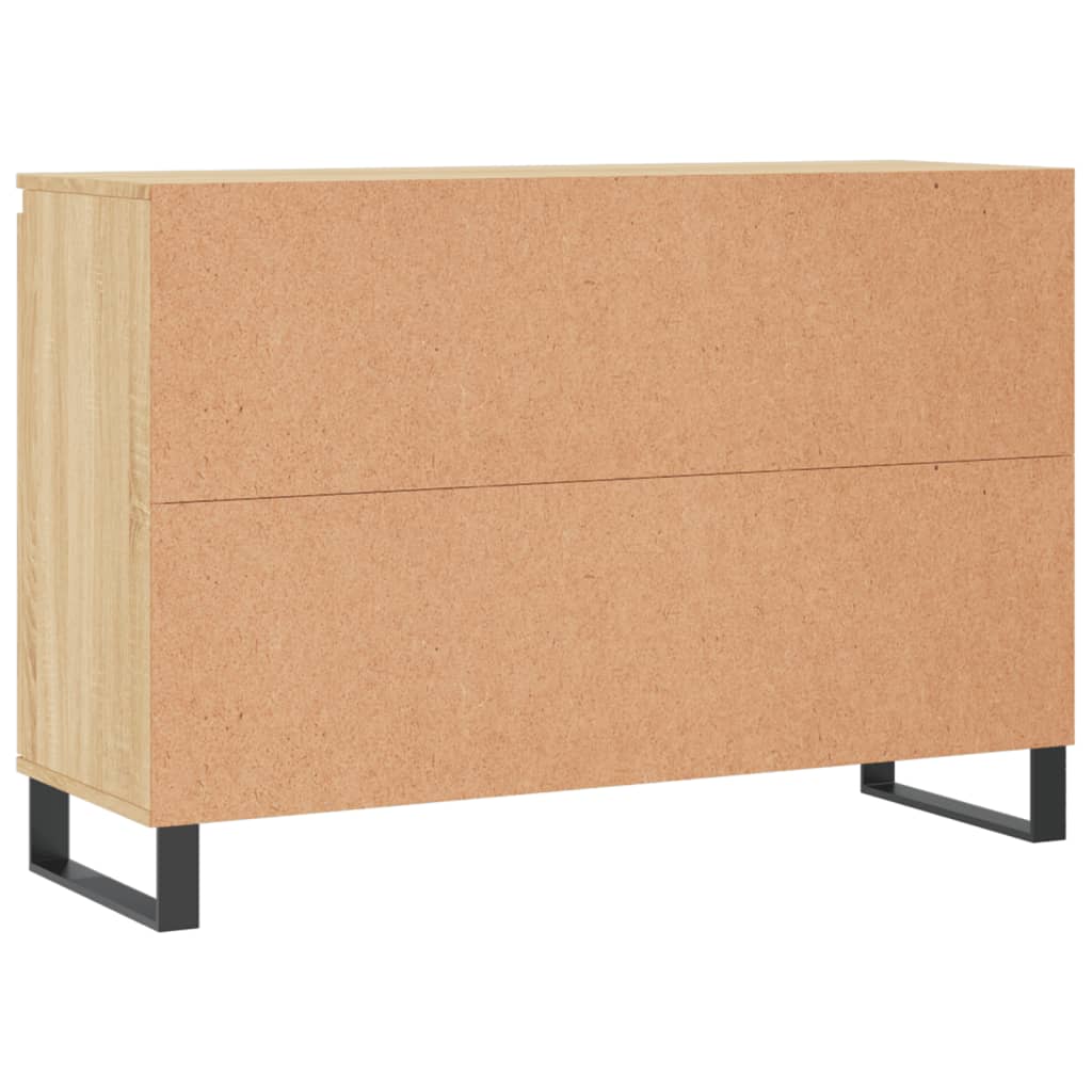 Dressoir 104x35x70 cm bewerkt hout sonoma eikenkleurig - AllerleiShop